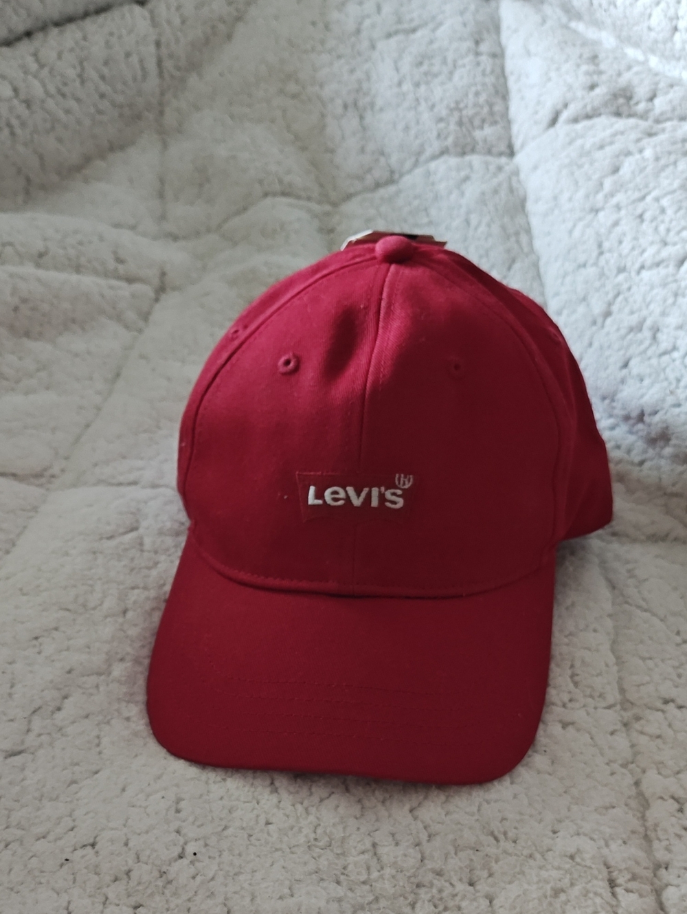 Levi's Red Adjustable Strapback Cap